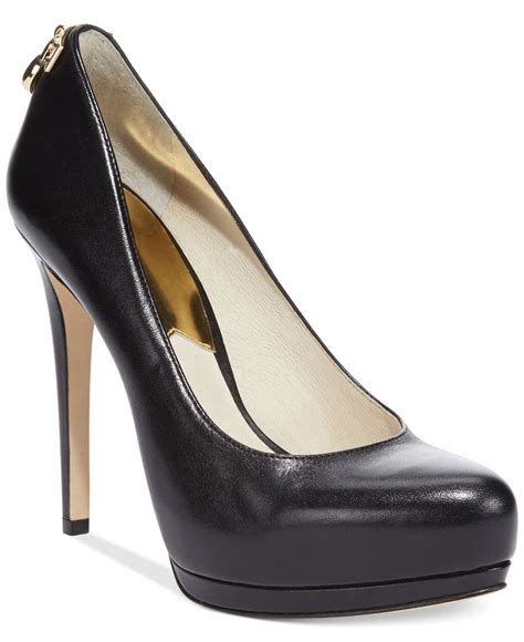 michael kors black heels|michael kors black high heels.